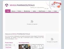 Tablet Screenshot of mihikapharma.com